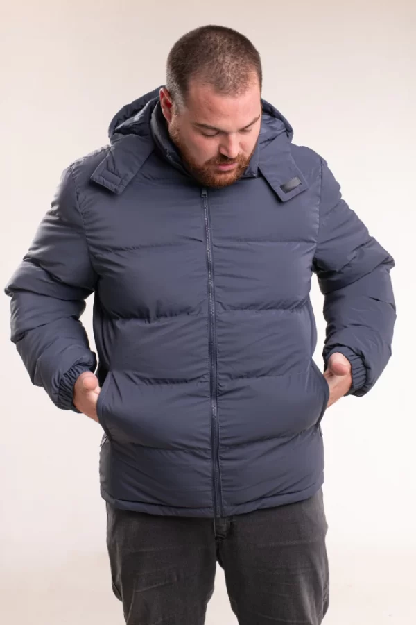CAMPERA CON CAPUCHA DESMONTABLE BOLSILLO INTERIOR 2XL AL 4XL - Imagen 3