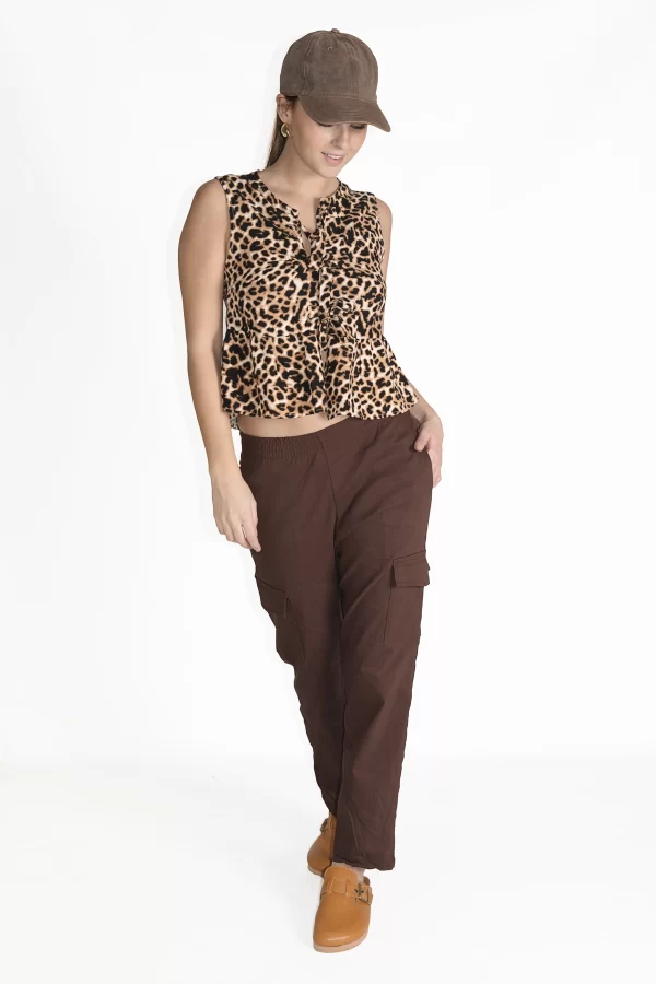 CHAQUETA MUSCULOSA ESTAMPADA - Imagen 2