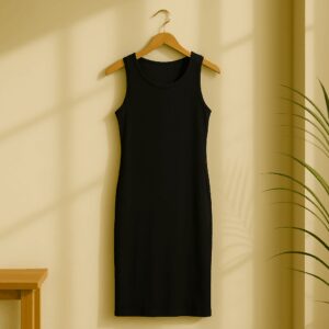 VESTIDO ABIERTO DE LINO